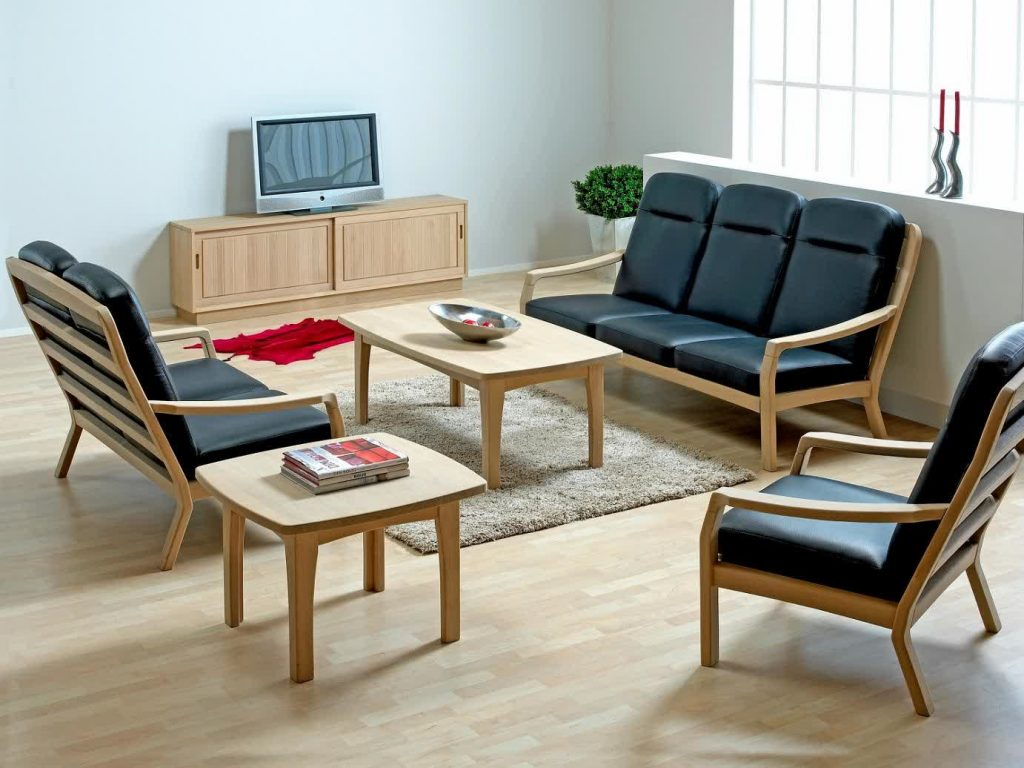 Những bộ bàn gỗ phòng khách đẹp, bàn ghế gỗ góc phòng khách nhỏ