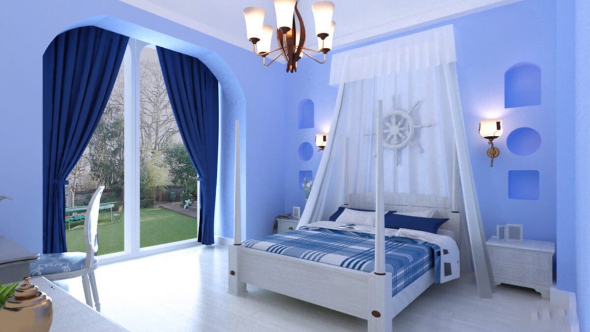 Các cách phối màu phòng ngủ đẹp, cách sơn phòng ngủ cho người mệnh Thủy