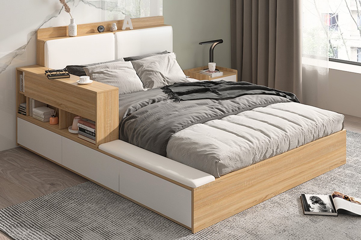 Giá giường ngủ gỗ công nghiệp bao nhiêu?