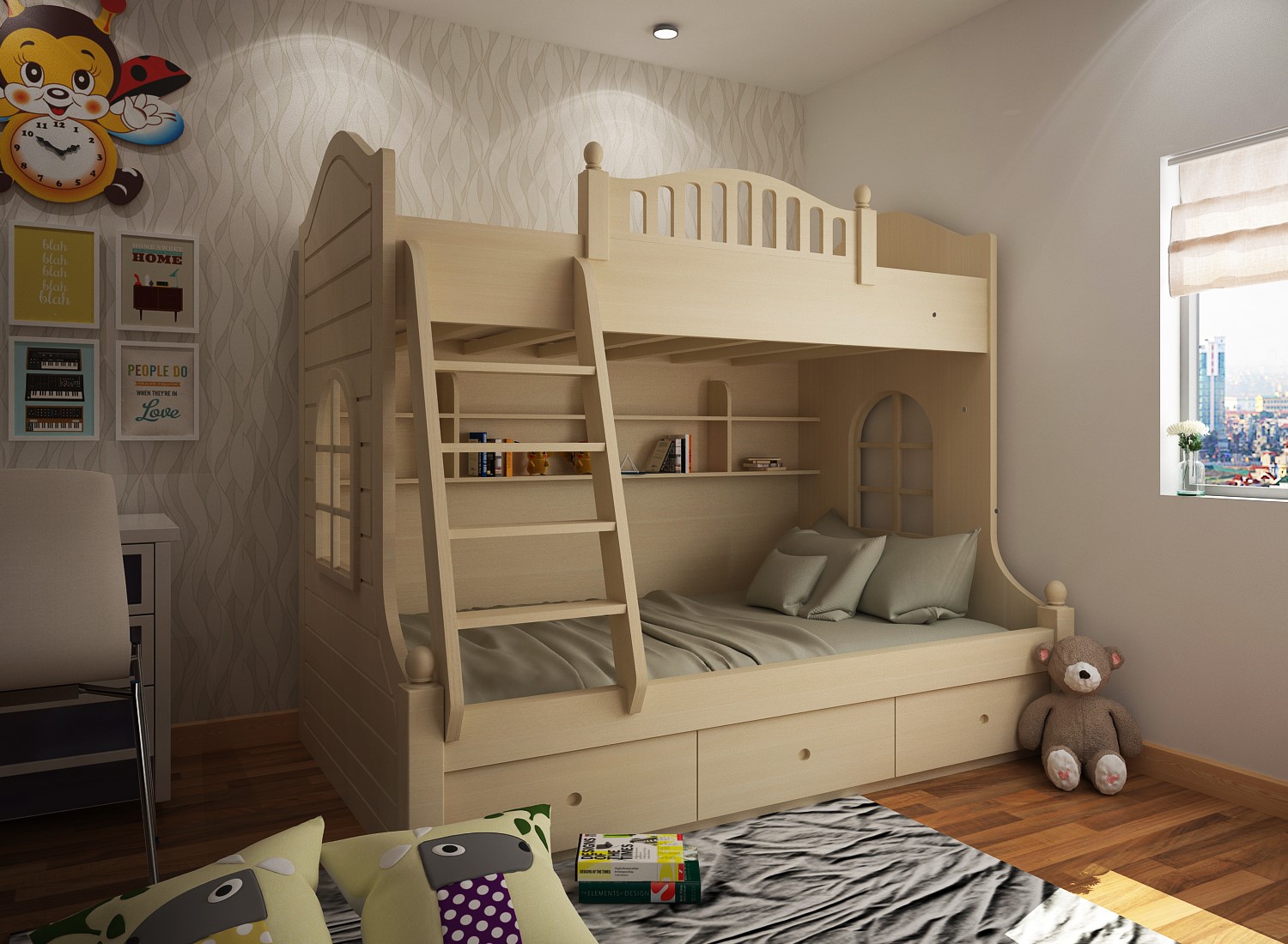 Giường 2 tầng cho trẻ em giá rẻ